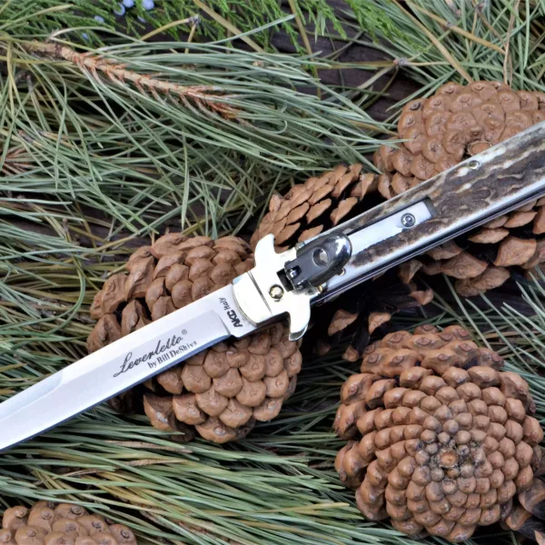 Стилет AKC Leverletto 25cm - 10 genuine european stag